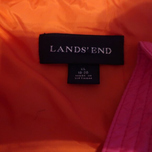 LAND'S END Pink Quilted Hooded Lightweight Jacket - Picture 3 of 5